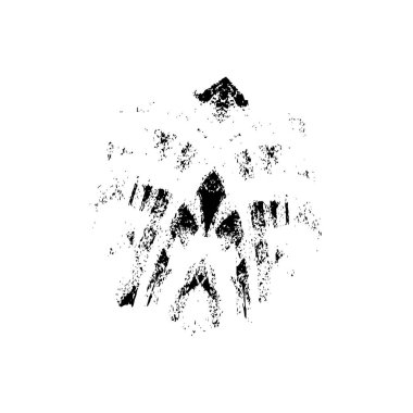  beyaz arkaplanda mürekkep fırçası darbesi