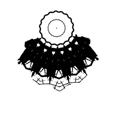  beyaz arkaplanda mürekkep fırçası darbesi