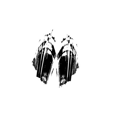  beyaz arkaplanda mürekkep fırçası darbesi