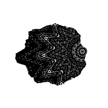  beyaz arkaplanda mürekkep fırçası darbesi