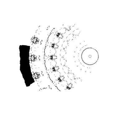  beyaz arkaplanda mürekkep fırçası darbesi