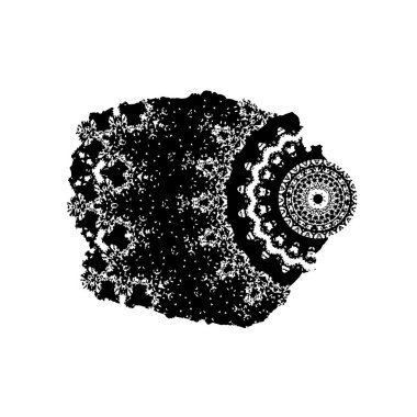  beyaz arkaplanda mürekkep fırçası darbesi