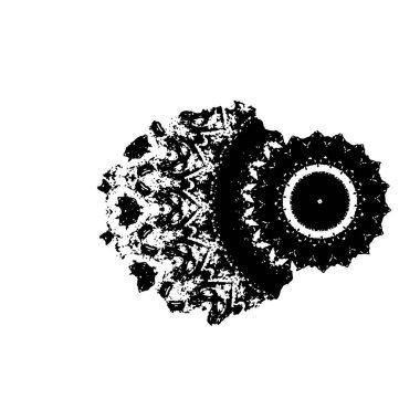  beyaz arkaplanda mürekkep fırçası darbesi