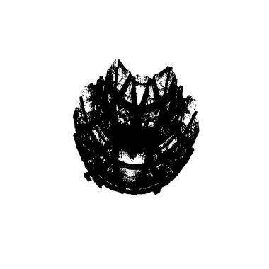  beyaz arkaplanda mürekkep fırçası darbesi