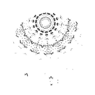  beyaz arkaplanda mürekkep fırçası darbesi