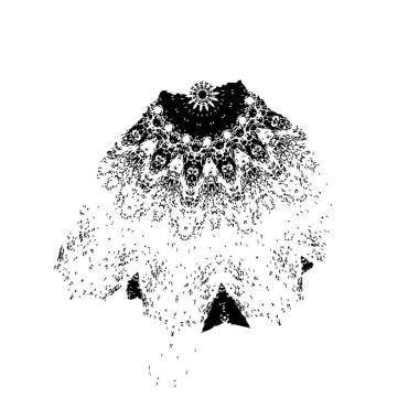  beyaz arkaplanda mürekkep fırçası darbesi