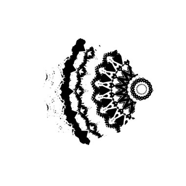  beyaz arkaplanda mürekkep fırçası darbesi