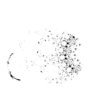  beyaz arkaplanda mürekkep fırçası darbesi