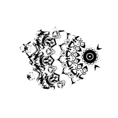  beyaz arkaplanda mürekkep fırçası darbesi