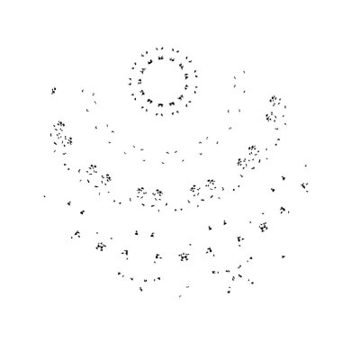  beyaz arkaplanda mürekkep fırçası darbesi