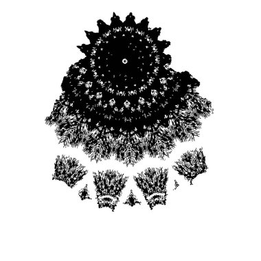  beyaz arkaplanda mürekkep fırçası darbesi