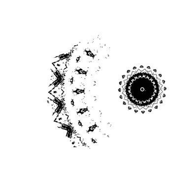  beyaz arkaplanda mürekkep fırçası darbesi
