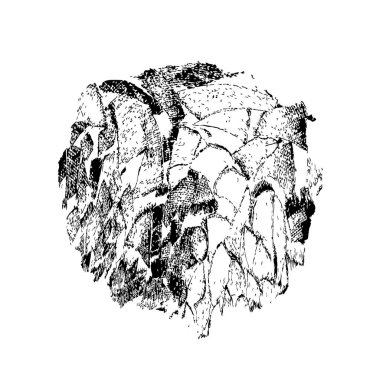  beyaz arkaplanda mürekkep fırçası darbesi