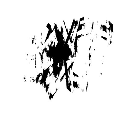 beyaz arkaplanda siyah grafik fırça darbesi