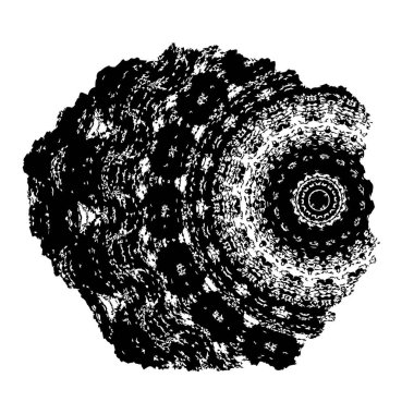 beyaz arkaplanda siyah grafik fırça darbesi