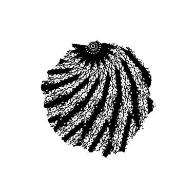 beyaz arkaplanda siyah grafik fırça darbesi