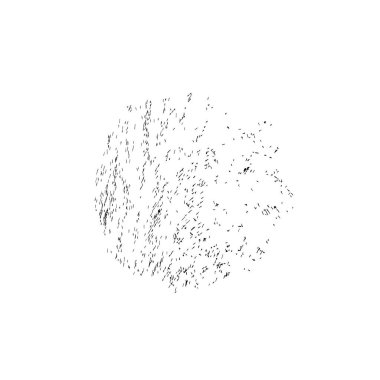 beyaz arkaplanda siyah grafik fırça darbesi