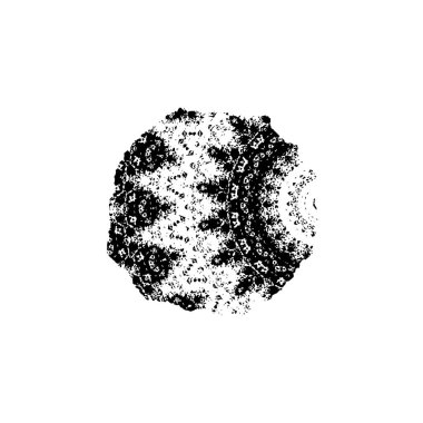 beyaz arkaplanda siyah grafik fırça darbesi