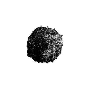 beyaz arkaplanda siyah grafik fırça darbesi