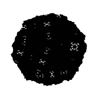 beyaz arkaplanda siyah grafik fırça darbesi