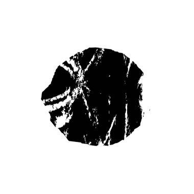 Beyaz arkaplanda soyut siyah fırça darbesi