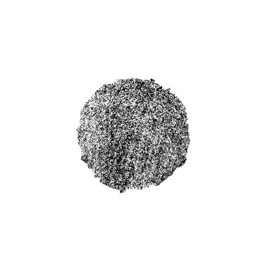 Beyaz arkaplanda soyut siyah fırça darbesi