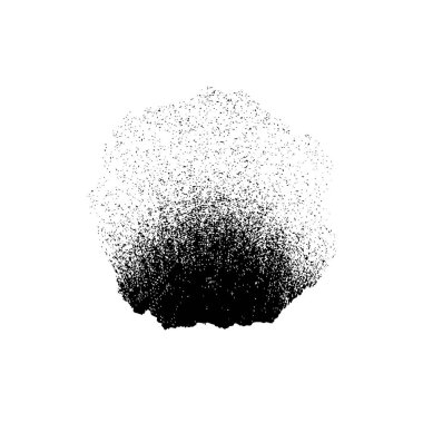 Beyaz arkaplanda soyut siyah fırça darbesi