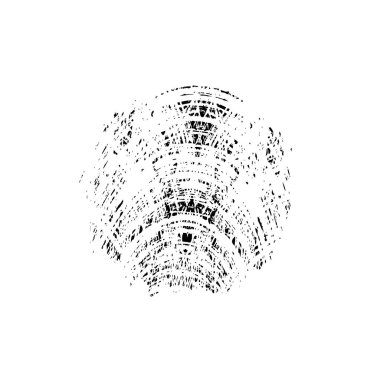 Beyaz arkaplanda soyut siyah fırça darbesi