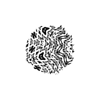 Beyaz arkaplanda soyut siyah fırça darbesi