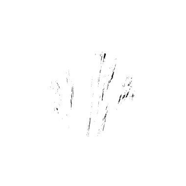 beyaz arkaplanda siyah mürekkep fırçası darbeleri