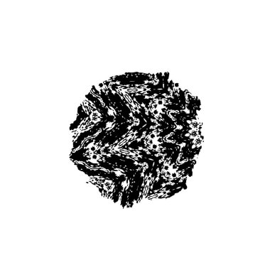 beyaz arkaplanda siyah mürekkep fırçası darbeleri