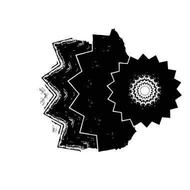 beyaz arkaplanda siyah mürekkep fırçası darbeleri