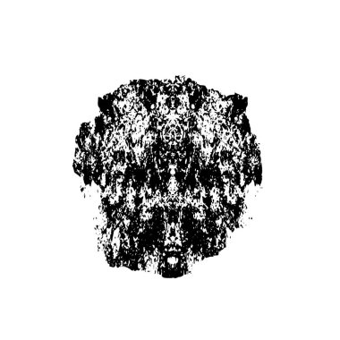 beyaz arkaplanda siyah mürekkep fırçası darbeleri