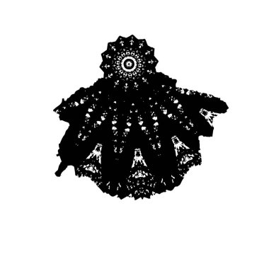 beyaz arkaplanda siyah mürekkep fırçası darbeleri