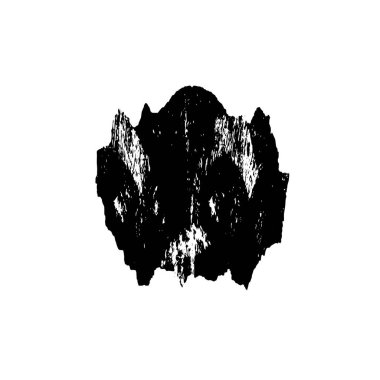 beyaz arkaplanda siyah mürekkep fırçası darbeleri