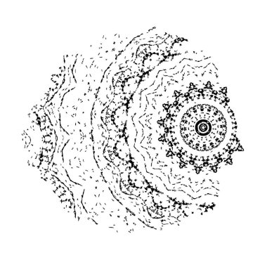 beyaz arkaplanda siyah mürekkep fırçası darbeleri