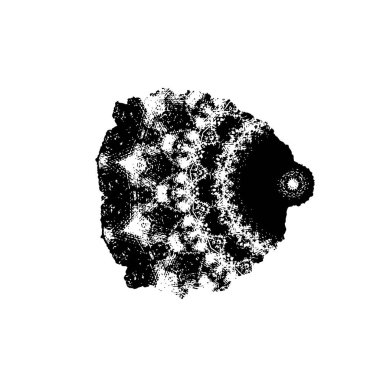 beyaz arkaplanda siyah mürekkep fırçası darbeleri