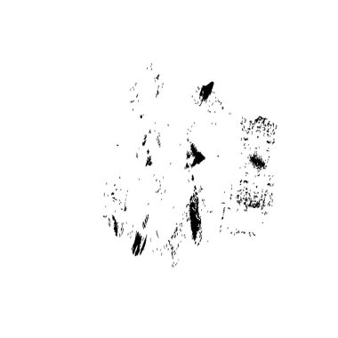 beyaz arkaplanda siyah mürekkep fırçası darbeleri