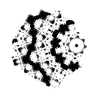 beyaz arkaplanda siyah mürekkep fırçası darbeleri