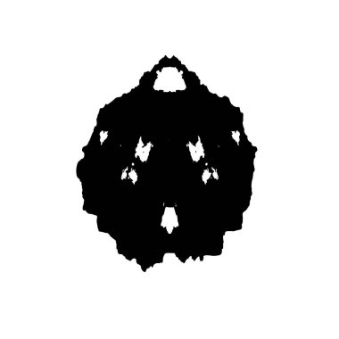 beyaz arkaplanda siyah mürekkep fırçası darbeleri