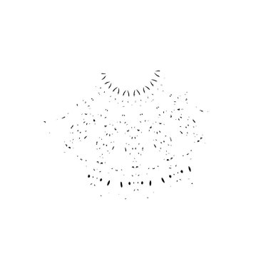 beyaz arkaplanda siyah mürekkep fırçası darbeleri