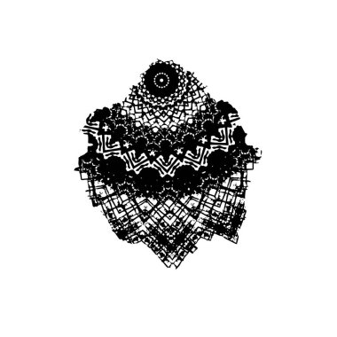 vektör siyah ve beyaz grunge arkaplan. tek renkli fırça darbesi