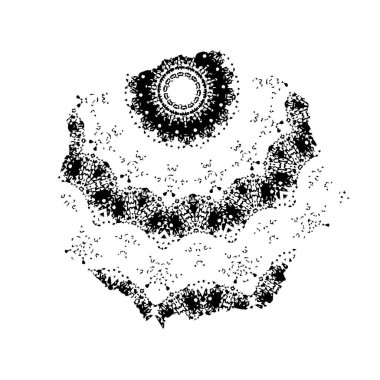 vektör siyah ve beyaz grunge arkaplan. tek renkli fırça darbesi