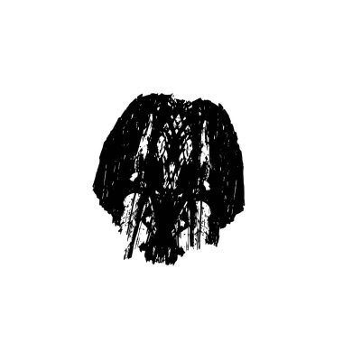 vektör siyah ve beyaz grunge arkaplan. tek renkli fırça darbesi