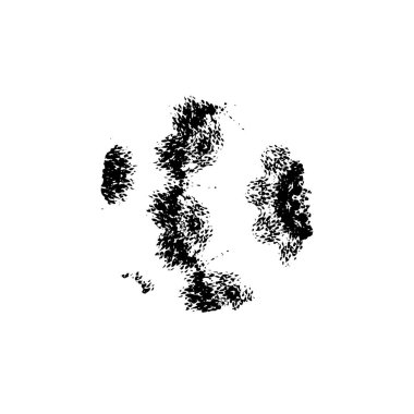 vektör siyah ve beyaz grunge arkaplan. tek renkli fırça darbesi