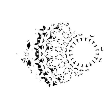 vektör siyah ve beyaz grunge arkaplan. tek renkli fırça darbesi