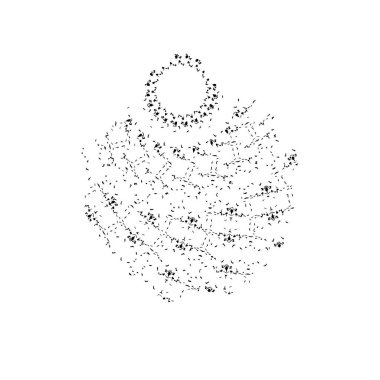 vektör siyah ve beyaz grunge arkaplan. tek renkli fırça darbesi