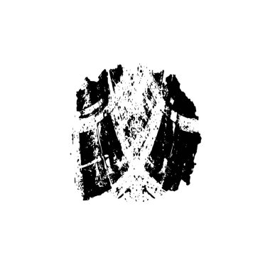 vektör siyah ve beyaz grunge arkaplan. tek renkli fırça darbesi