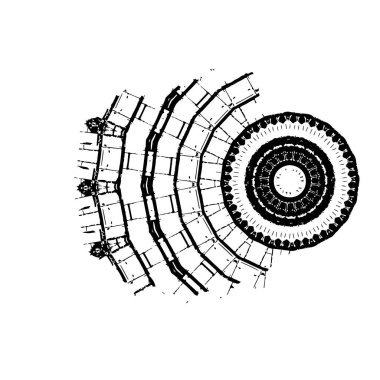 vektör soyut geometrik şekil. tasarım ögesi.