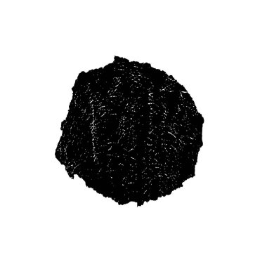 Beyaz arka planda siyah nokta. grunge soyut el boyaması ögesi 